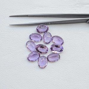 Pierres précieuses d'améthyste du Brésil naturelles de qualité supérieure 10x12mm coupe ovale à facettes AAA qualité supérieure prix de gros fournisseur de pierres précieuses véritables - Product Image 4