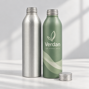 Bouteille en aluminium légère et réutilisable, impression de logo personnalisée, bouteille d'eau recyclable, bouteille de boisson en aluminium avec bouchon ROPP - Product Image 2