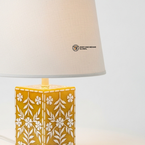 Portavelas Cuadrado Amarillo Hecho a Mano |   Decoración Ligera y Ecológica para el Hogar en Pascua - Product Image 4
