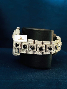 Fully Iced Out Bling Fashion Wristwatch Sparkling Stone <b>Set</b> VVS Moissanite Diamond Hip Hop Luxury <b>Watch</b> for Men - Product Image 4
