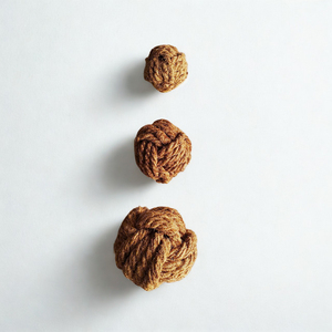 Teeth cleaning toy for <b>dogs</b> hand-braided coconut rope <b>balls</b> interactive pet chewing play <b>ball</b> - Product Image 2