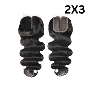Wholesale Virgin Indian Temple <b>Hair</b> Remy Quality 2x3 Closure <b>Wig</b> <b>Extensions</b> Natural Black Cuticle Aligned - Product Image 5