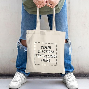 Sac fourre-tout en coton imprimé sur mesure, sac de courses imprimé avec logo pour les promotions - Product Image 4