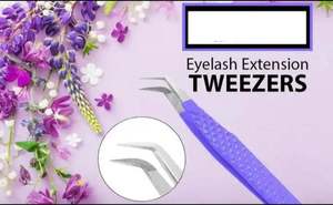 Pinces à cils professionnelles en acier inoxydable, durables, antistatiques, personnalisables avec logo sur mesure, vente en gros - Product Image 5