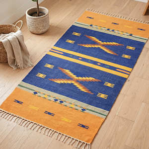 Trendy Kilim Hallway Rug Home Decor 4x6 Picnic Handmade Bathroom Rug Cotton Floor <b>Mat</b> for Kilim Vintage Meditation Carpet - Product Image 1