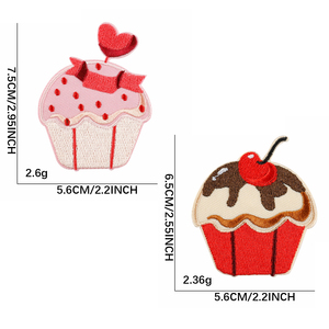 Cupcake Embroidered <b>Iron</b> On Patch - Product Image 3