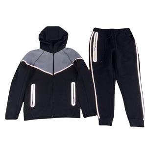 Customized Casual Wear Men Regular Fit Hooded Solid Tracksuit Drawstring Sports Set 100% Quality Warm Winter <b>Jogging</b> Breathable - Product Image 4