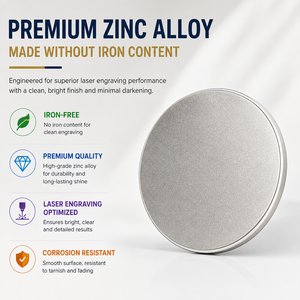 Pièces de monnaie vierges en alliage de zinc durable avec finition plaquée pour cadeau promotionnel et logo personnalisable - Product Image 1