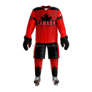 Uniforme de hockey sur glace imprimé sur mesure de bonne qualité uniforme de hockey sur glace à vendre - Product Image 4