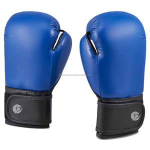 Gants de boxe thaïlandais professionnels personnalisés de qualité supérieure dragonne réglable évacuant l'humidité cuir de vachette véritable de haute qualité - Product Image 1