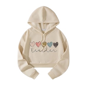 Jersey extragrande para mujer, sudadera con bolsillo de canguro, 100% de algodón, polar, manga larga, Sudadera estampada, precio directo de fábrica de invierno - Product Image 1