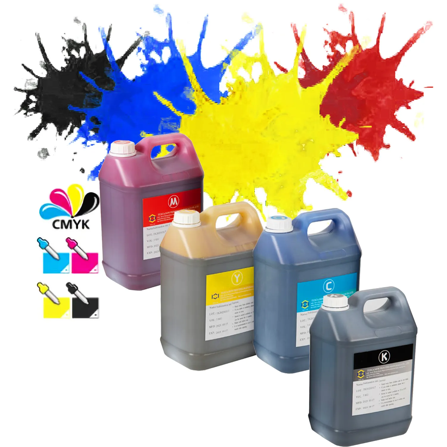 Epson s3200 i3200 Polyester yazıcı için yüksek konsantrasyonlu Polyester mürekkep süblimasyon transfer mürekkebi