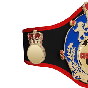 Cinturón del Campeonato Mundial de la WWE con Corona Dorada y Emblema de Globo, Cinturón de Cuero Rojo y Negro de Primera Calidad para Eventos Deportivos - Product Image 4