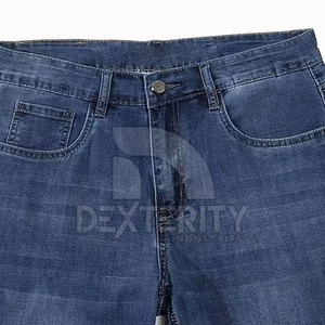 Shorts en jean décontractés pour hommes, légers et respirants, avec fermeture éclair – Collection été, vente en gros - Product Image 5