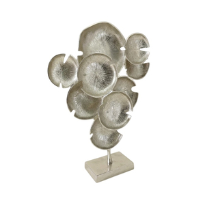 Sculptures de table en métal de luxe, structure en aluminium texturé doré, sculpture artistique en forme de lune pour la décoration moderne des hôtels et des maisons, meilleur prix - Product Image 3