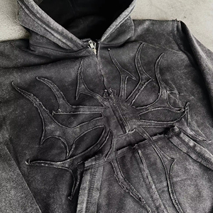 Sweat-shirt à capuche classique pour homme, style urbain, effet délavé, coupe intemporelle, doublure douce et style streetwear raffiné, grande taille - Product Image 4