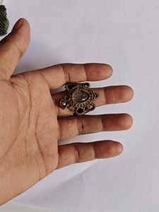 Handmade Macrame <b>Ring</b> with Clear Crystal Stone Boho Gold Knotted <b>Adjustable</b> <b>Ring</b> for Women - Product Image 1