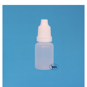 Botella Cilíndrica Blanca de Plástico PP con Gotero, 5-15 ml, para Uso Cosmético, Fondo Plano, Tapa Sellada, Imprimible - Product Image 1