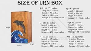 Caja de Recuerdos de Resina con Ondas Oceánicas de Lujo, Caja de Madera Hecha a Mano con Arte Epóxico Inspirado en la Playa, Caja de Madera Premium para Guardar Recuerdos - Product Image 3