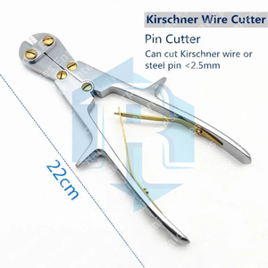 Cortador de Alambres de Kirschner, Tijeras Pequeñas de Alta Potencia, Cortador de Clavijas Ortopédicas, Instrumento Quirúrgico para Cortar Alambres K y Cirugía Ortopédica - Product Image 2