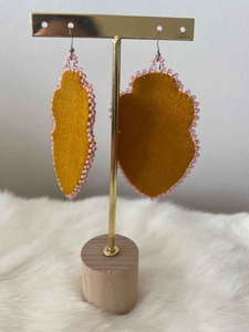 Gorgeous Floral Embroidered Beaded <b>Earrings</b> with Colorful Handmade Details for Stylish Ethnic and Contemporary Fashion - Product Image 2