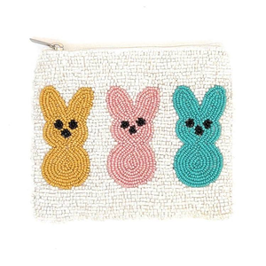 Porte-monnaie classique brodé de perles, mini sac fait main, couleur personnalisée, motif dessin animé, imprimé en typographie, petit format - Product Image 5