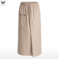 Matériau en coton respirant pour hommes, Izar Lungi, couleur unie, toucher doux, qualité supérieure, vêtement traditionnel islamique musulman