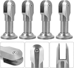 Soporte anticorrosión en forma de L para divisiones de inodoro de centro comercial con suministro directo de fábrica para uso de baño comercial - Product Image 6