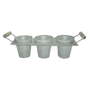 Top Standard Macetas Diseño de forma redonda Juego de 3 para restaurante Jardín Decorativo Floral Maceta Accesorios - Product Image 4