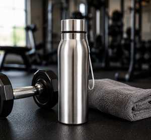Stainless Steel <b>Water</b> <b>Bottle</b> Minimalist Design Portable Travel Use Modern Style for Office Gym School Leakproof portable travel - Product Image 6