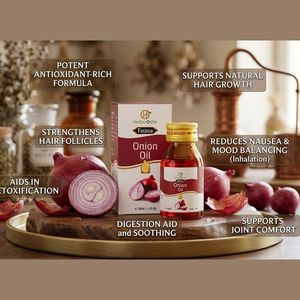 Aceite de Cebolla Herbal Natural, Mezcla Botánica para el Cuidado del Cabello, Textura Ligera, Fórmula para el Cuidado del Cuero Cabelludo, Envasado Personalizado, Proveedor OEM Natural - Product Image 4