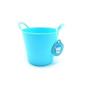 Mini cestino portaoggetti multiuso rotondo blu - Product Image 1