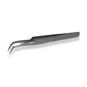 Pinzas de Acero Inoxidable para Pestañas de Marca Personalizada Profesional (Modelo ET-New-10) para Suministros de Maquillaje de Precisión - Product Image 2