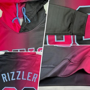 Sudadera con Capucha de Color Degradado Personalizada para Hombre, 100% Algodón, Impresión por Transferencia de Calor, Nombre del Equipo, Número, Bolsillo, Ropa Casual de Otoño, Ecológica - Product Image 6