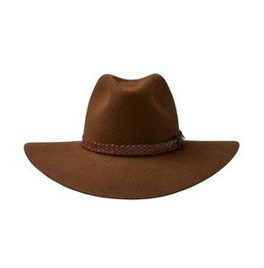 Chapeau de cowboy western en cuir pleine fleur à large bord, style Outback, durable, pour les voyages en plein air, unisexe, toutes saisons, USA Europe - Product Image 2