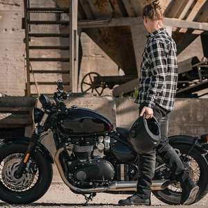 Premium Quality % Cotton Breathable Unisex Racing Motorbike Flannel Shirt with YKK Zipper and CE <b>Protectors</b> 2026 Customizable - Product Image 2