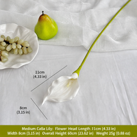Vente en gros de compositions florales artificielles de lys blancs de grande taille pour le Nouvel An, modernes, faites à la main, lavables et respectueuses de l'environnement