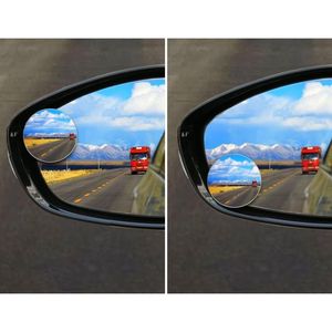 Specchietto Retrovisore Convesso Rotondo Regolabile in Vetro HD Senza Cornice, Rotazione a 360° per Auto, SUV, Camion, Facile Installazione con Adesivo - Product Image 4