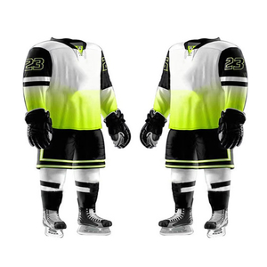 Maillot de hockey sur glace personnalisé en gros, pour adultes, haute qualité, 100% polyester, séchage rapide, respirant, unisexe, OEM - Product Image 6