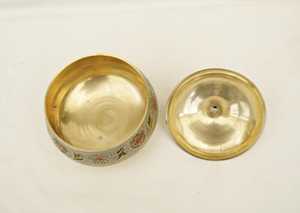 High Quality Brass Masala <b>Box</b> with Lid Spice Storage Organizer - Product Image 4