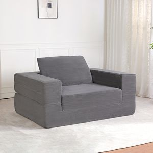Sofá Cama Moderno y Compacto para Perros y Adultos, Tela de Pana para Sala de Estar y Dormitorio, No Requiere Montaje - Product Image 3