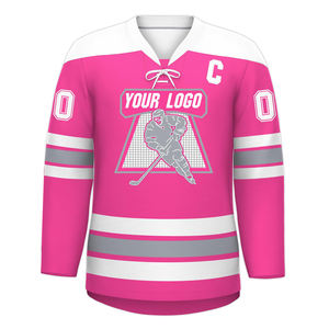 Maillot de hockey sur glace en gros, personnalisable avec graphiques détaillés, design d'équipe pour joueurs, entraînement de club, uniforme de match, maillot de hockey - Product Image 1