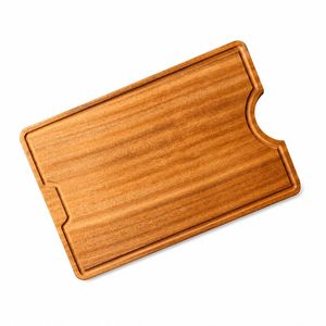 Bridge Style Wood Cutting Board Built-in Stand Mildew Proof 40x30cm 1.5cm Thick Dishwasher Safe Chopping <b>Block</b> Charcuterie Board - Product Image 2