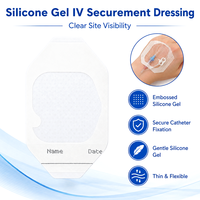 Apósito Médico BLUENJOY de Película de PU Hipoalergénica, Impermeable y Estéril, Apósito Adhesivo de PU para Fijación de Cánulas