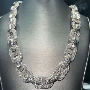 Elegante Cadena Cubana de Plata 925 con Moissanita, Certificada por GRA, Joyería Hip Hop para Hombres y Mujeres - Product Image 6