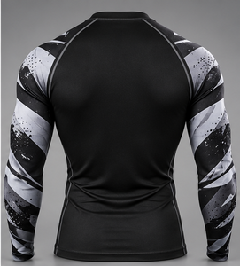 Camiseta de Compresión Profesional para Hombre, para MMA, Manga Larga, Transpirable, de Secado Rápido, Elástica, para Entrenamiento Deportivo, Absorbe la Humedad - Product Image 4