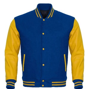 Best Design 2025 Men Baseball Letterman College High Quality Wool Body <b>Leather</b> Sleeves Custom Embroidery Design Varsity <b>Jacket</b> - Product Image 4