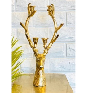 Hand Curved Decorative Metal Candle Holder Stand High Selling Metal Candle Votive Holder Handcrafted Tea <b>Light</b> Candle <b>Pillar</b> - Product Image 3