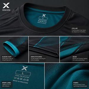 X Men Soccer Jersey Set Long Sleeve Crew Neck Sublimated Polyester Quick Dry <b>Athletic</b> Wear OEM/ODM - Product Image 5
