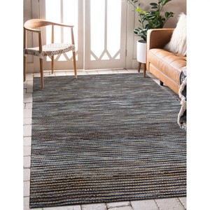 Alfombra de Yute Trenzada Gruesa Estilo Boho Farmhouse, Tapete de Fibra Natural Resistente para Entrada o Pasillo - Product Image 1